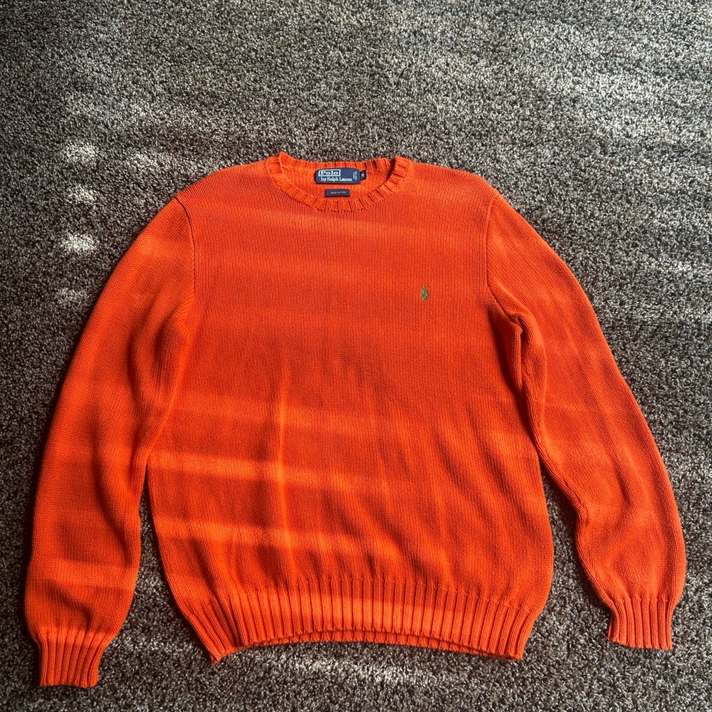 Ralph Lauren Vibrant Orange Crewneck Sweater